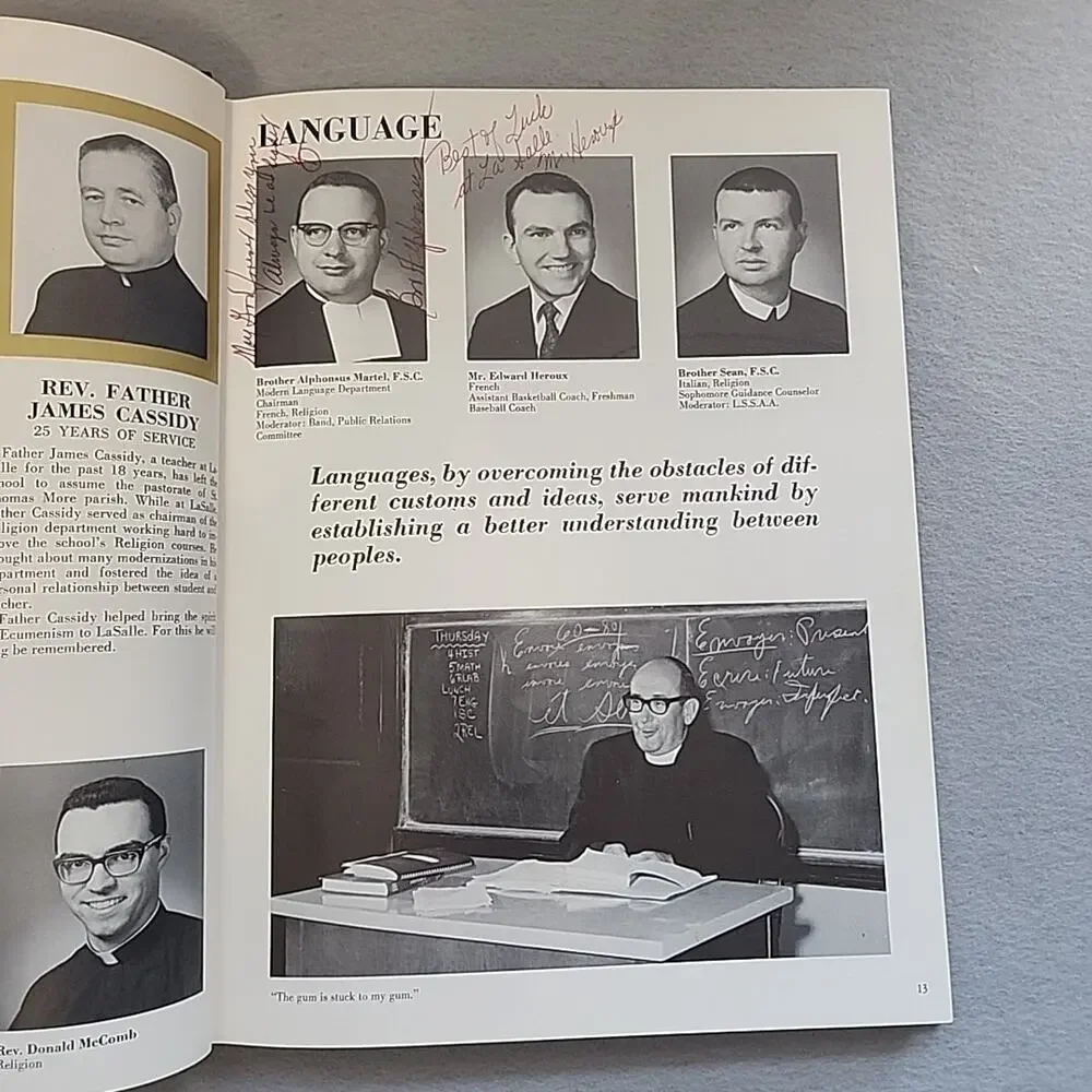 1968 La Salle Academy Rampage Yearbook Annual Providence RI‎ Catholic